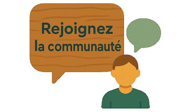 Rejoignez la communauté au coin du bois